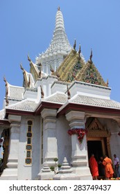 Bangkok, Thailand - April 21, 2015: Bangkok's City Pillar Shrine, One Of The Most Ancient And Sacred City Pillar Shrines, Was Built After The Establishment Of The Rattanakosin Kingdom.