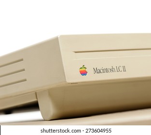 BANGKOK, THAILAND - APRIL 29, 2015: The Macintosh LC II. The Macintosh LC (low-cost Color) Is Apple Computer's Product Family Of Low-end Consumer Macintosh Personal Computers In The Early 1990s.