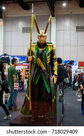 Bangkok, Thailand. - August 28, 2017 : Loki, Marvel Super Heroes Stand For Promote Movie At Bangkok, Thailand.