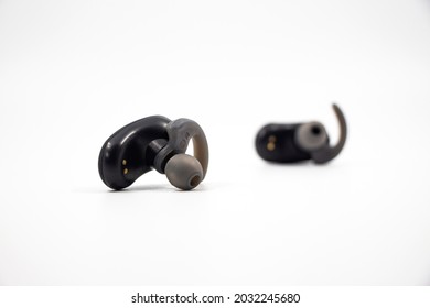 Bangkok, Thailand - August 28,2021 : SONY on white isolated is truly wireless headphones combine industry-leading Active noise cancellation with all-day battery life, and long-listening comfort.