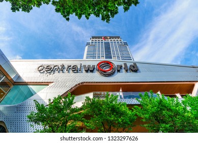 BANGKOK, THAILAND - December 02, 2018 : Modern Building The Offices at Central World In Bangkok, The Offices at Central World is becoming one of the most prestigious business In Bangkok, Thailand  