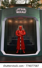 Bangkok, Thailand - December 10, 2017: Human Size The Supreme Leader Snoke's Praetorian Guard Model From Star Wars Episode VIII The Last Jedi At The Theater