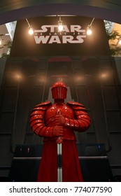 Bangkok, Thailand - December 10, 2017: Human Size The Supreme Leader Snoke's Praetorian Guard Model From Star Wars Episode VIII The Last Jedi At The Theater