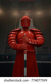 Bangkok, Thailand - December 10, 2017: Human Size The Supreme Leader Snoke's Praetorian Guard Model From Star Wars Episode VIII The Last Jedi At The Theater