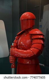 Bangkok, Thailand - December 10, 2017: Human Size The Supreme Leader Snoke's Praetorian Guard Model From Star Wars Episode VIII The Last Jedi At The Theater