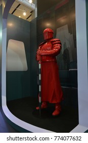 Bangkok, Thailand - December 10, 2017: Human Size The Supreme Leader Snoke's Praetorian Guard Model From Star Wars Episode VIII The Last Jedi At The Theater