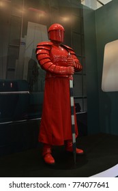 Bangkok, Thailand - December 10, 2017: Human Size The Supreme Leader Snoke's Praetorian Guard Model From Star Wars Episode VIII The Last Jedi At The Theater