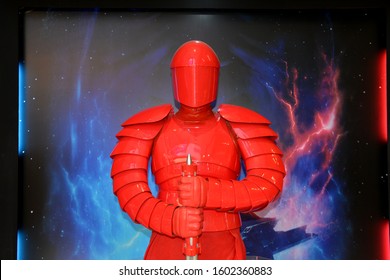 Bangkok, Thailand - December 13, 2019: Human Size The Supreme Leader Snoke’s Praetorian Guard Model From Star Wars Episode IX The Rise Of Skywalker At The Theater.