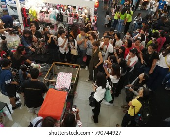 BANGKOK - THAILAND, December 15,2017 : The Dog Show In The Pet Show Festival In Bangkok Thailand.