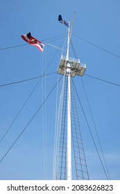  Bangkok Thailand - December 18, 2018 , Royal Thai Navy Flag 
