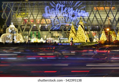 BANGKOK THAILAND -DECEMBER 25: Central World is one of the famous places to visit in Bangkok before Christmas Day on December 25, 2016, at Central World in Bangkok, Thailand.