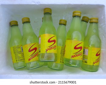 Bangkok, Thailand - December 29, 2009: Blurry Image Of Electrolyte Beverages (brand Sponsor) In A Box
