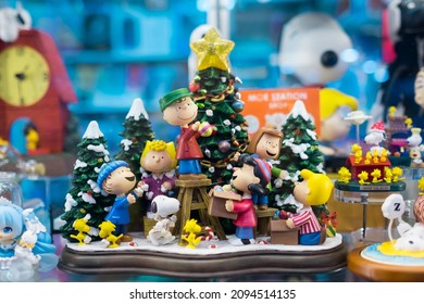 Bangkok , Thailand - February 23, 2020 : Snoopy Toy In Christmas