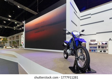 Bangkok, Thailand, Jul 15, 2020 - Yamaha WR155 motocross in Bangkok Motor Show 2020