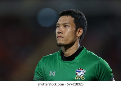 BANGKOK THAILAND JUL16:Kawin Thamsatchanan Of Thailand In Action During The King's Cup 2017 Match Between Thailand And Belarus At Rajamangala Stadium On July 16,2017 In Thailand.