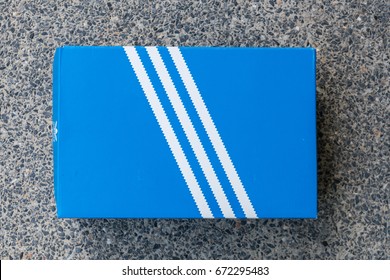 blue adidas box