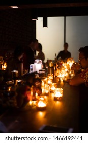 Bangkok / Thailand July 20 2019, Atmosphere In A Speakeasy Bar
