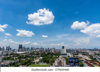 Bangkok, Thailand - July 22, 2016 : Cityscape and transportation in daytime of Bangkok city Thailand. Bangkok is the capital and the most populous city of Thailand.