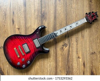 Bangkok, Thailand - June 10, 2020 : PRS Paul Reed Smith 2018 Graveyard II Limited Private Stock Raven's Heart 60-piece in the world is made up of visually-stunning guitars with an interesting history.