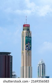 Bangkok, Thailand - June 15, 2022 - Baiyoke Tower II is an 88-story hotel. It is the fourth tallest building in the city.