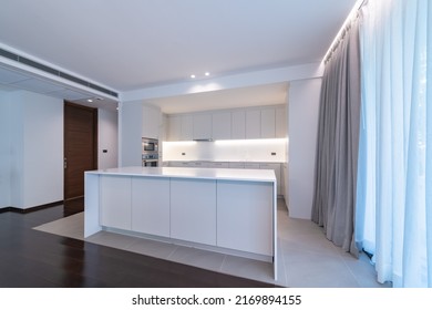 BANGKOK, THAILAND - June 16, 2022 : Modern Pantry Interior In New Luxury Home. On June 16, 2022 In Bangkok, Thailand