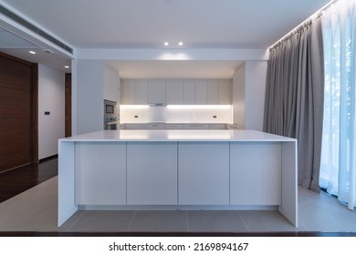 BANGKOK, THAILAND - June 16, 2022 : Modern Pantry Interior In New Luxury Home. On June 16, 2022 In Bangkok, Thailand