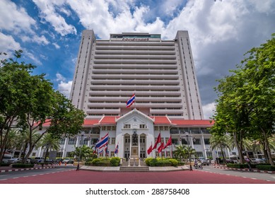 Bangkok, Thailand - June 19, 2015 Royal Thai Police Headquarters, located on Rama 1 Road, Pathumwan