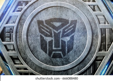 Bangkok, Thailand - June 24, 2017: Logo Autobot From Movie Transformers 5: The Last Knight