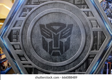 Bangkok, Thailand - June 24, 2017: Logo Autobot From Movie Transformers 5: The Last Knight