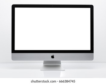 BANGKOK, THAILAND -June 26,2017: Photo of iMac27 ,monoblock series of personal computers, created by Apple Inc.