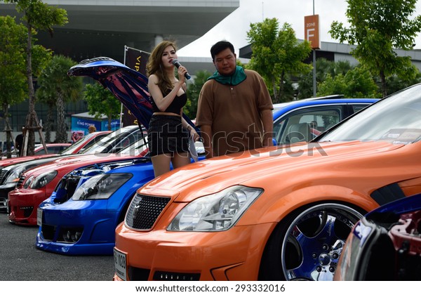 Bangkok, Thailand -\
June 27, 2015 : VIP car Thailand car show in the VIP style mag.\
meeting no.1 at the Bangna, Bangkok. This a open event no need\
press credentials\
required.