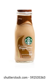 BANGKOK, THAILAND - MARCH 03, 2017: Bottle Of Starbucks Frappuccino Coffee Drink 9.5 Ounce. 