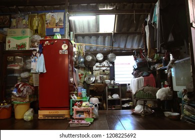 BANGKOK, THAILAND - MARCH 05, 2011: Inside The Poor House And Local Home In Countryside Of Thailand.