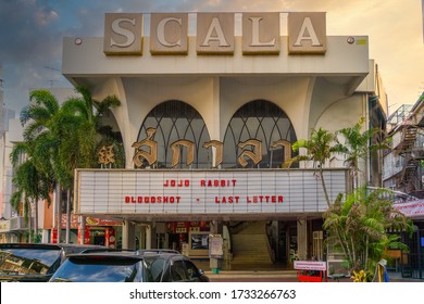 BANGKOK, THAILAND - May 14, 2020 : Scala Theater, A Large Standalone Cinema In Thailand, Built With A Classic, Beautiful Architecture, Is Regarded As The King Of Thai Cinemas.