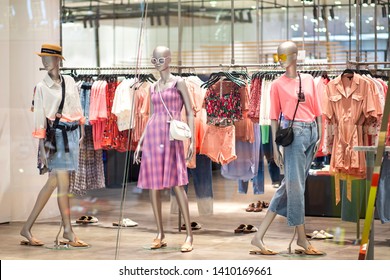 Menswear Fashion Boutique Interior Vector Illustration Stock Vector ...