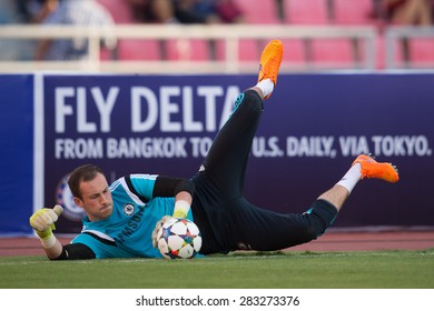 BANGKOK THAILAND MAY 30:Mitchell Beeney Of Chelsea In Action During The Singha Chelsea Fc. Celebration Match Thailand All-Stars And Chelsea FC At Rajamangala Stadium On May 30,2015 In Thailand.