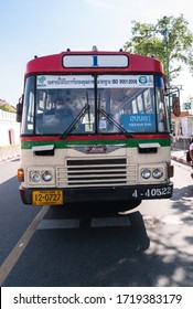 BANGKOK, THAILAND - NOVEMBER 16, 2019: BMTA (Bangkok Mass Transit Authority), Local Public Transport Bus HINO AK176 In Bangkok, Thailand.