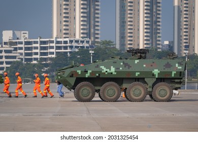 Bangkok, Thailand - November 18, 2019 : Demonstration Showcase The Capability Of The Royal Thai Armed Forces And Disaster Relief Agency At Defense And Security 2019 Impact Exhibition Center Thailand.