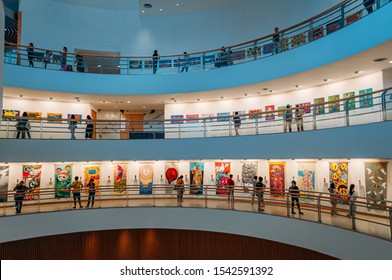 BANGKOK, THAILAND - OCTOBER 23, 2019 : Most People Visit Bangkok Art And Culture Center (BACC)