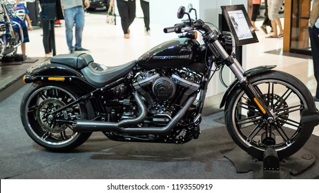 BANGKOK, THAILAND. – On September 29, 2018 - Motorcycle Harley Davidson breakout displaying at Motor Show.
