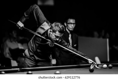 BANGKOK THAILAND -Sep 7: Mr.Mark Selby Join The Competition The 6 Red World Championship On September 7,2016 At Fashion Island In Bangkok Thailand