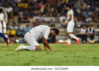 BANGKOK THAILAND SEP8:Ali Adnan Kadhim Of Iraq In Action During The Fifa World Cup Group F Qualifying Match Between Thailand And Iraq At Rajamangala Stadium On September 8,2015 In Thailand.