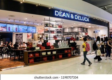 Bangkok, Thailand - September 1, 2018 : Exterior View Of Dean & Deluca Cafe And Dining Store At Suvarnabhumi Airport