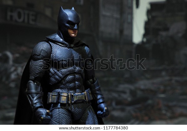 Bangkok, Thailand - September 1,2018 - A Batman\
action figure from famous DC\
comic