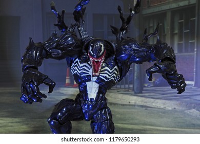 Bangkok, Thailand - September 12,2018 - Venom An Action Figure From Famous Marvel Comic