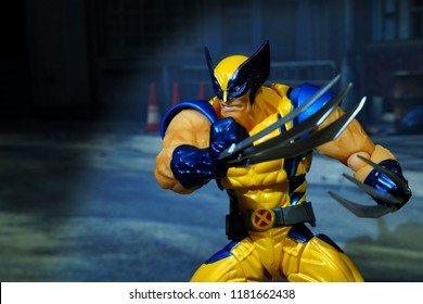 Bangkok, Thailand - September 12,2018 - The Wolverine Action Figure From Famous Marvel Comic