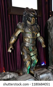 Bangkok, Thailand - September 14, 2018: Human Size Predator From The Movie The Predator Displays At The Theater.