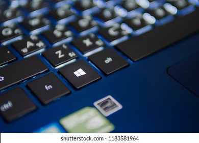 Bangkok, Thailand - September 19, 2018 : Windows Key On Microsoft Windows Keyboard Is A Helpful Shortcut Key.