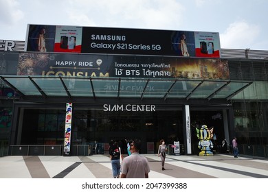 Bangkok , thailand  : September 8,2021 Siam center  is a shopping center near Siam BTS Station