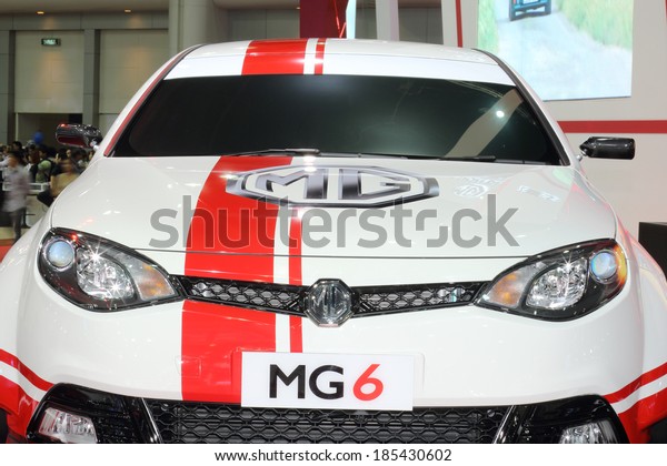 BANGKOK THAILAND-APRIL 4 : MG 6 displayed on\
stage at The 35th Bangkok International Motor Show 2014 on April 4,\
2014 in Bangkok,\
Thailand.